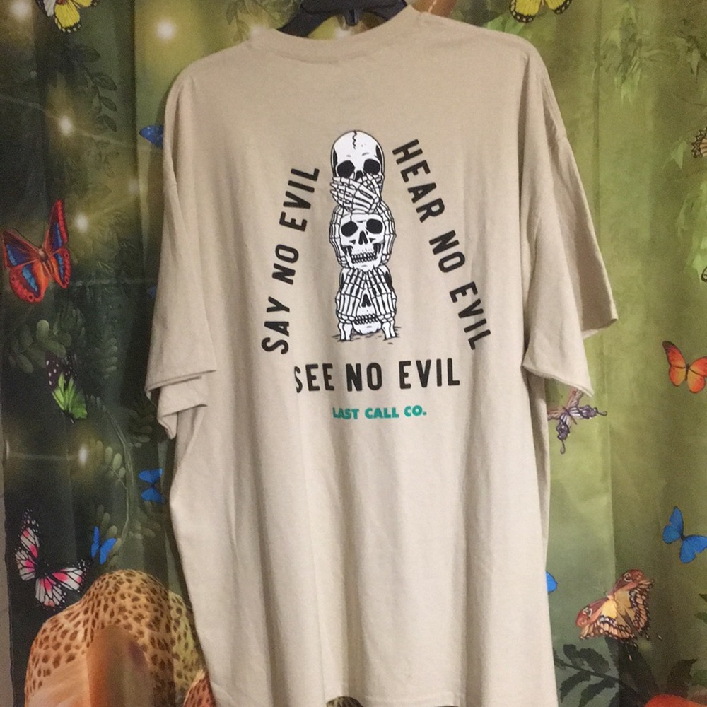 NWOT last call co hear no evil tshirt size XXL